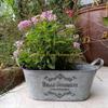 92MF Metal Bucket Planter With Double Handles Iron Flower Pot Metal Tray For Storage Farmhouse Decorations Organization