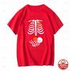 Halloween Pregnant Skeleton TShirt Maternity Outfit Short Sleeves Vintage Unisex Soft Cotton Loose All Season Oneck Funny Tshirt