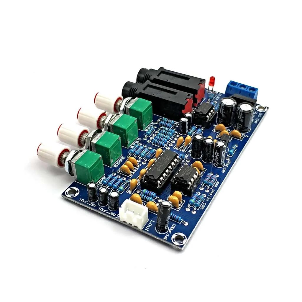 PT2399 Digital Microphone Amplifier Board Karaoke Reverberation Board Karaoke OK Amplifier Module Dual AC12V Electronic DIY PCB