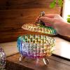 European Glass Candy Jar with Lid