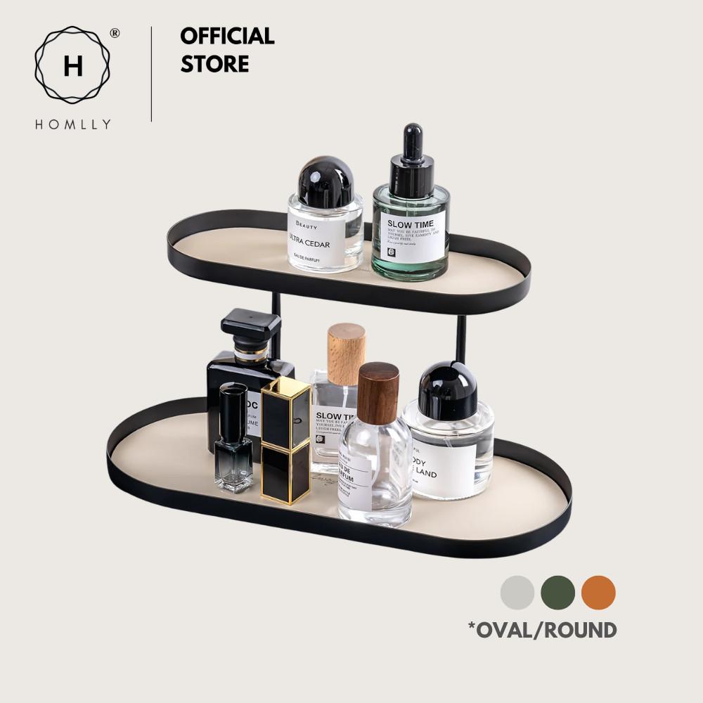 Homlly Lako Double Tier Desk Display Storage Tray Rack