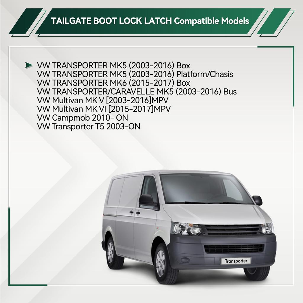 Tailgate Boot Lock Latch Catch Mechanism For VW MULTIVAN MK5 Mk6 TRANSPORTER T5 T6 7E5827505B 7E5827505A 7E5827505C 7E5827505D