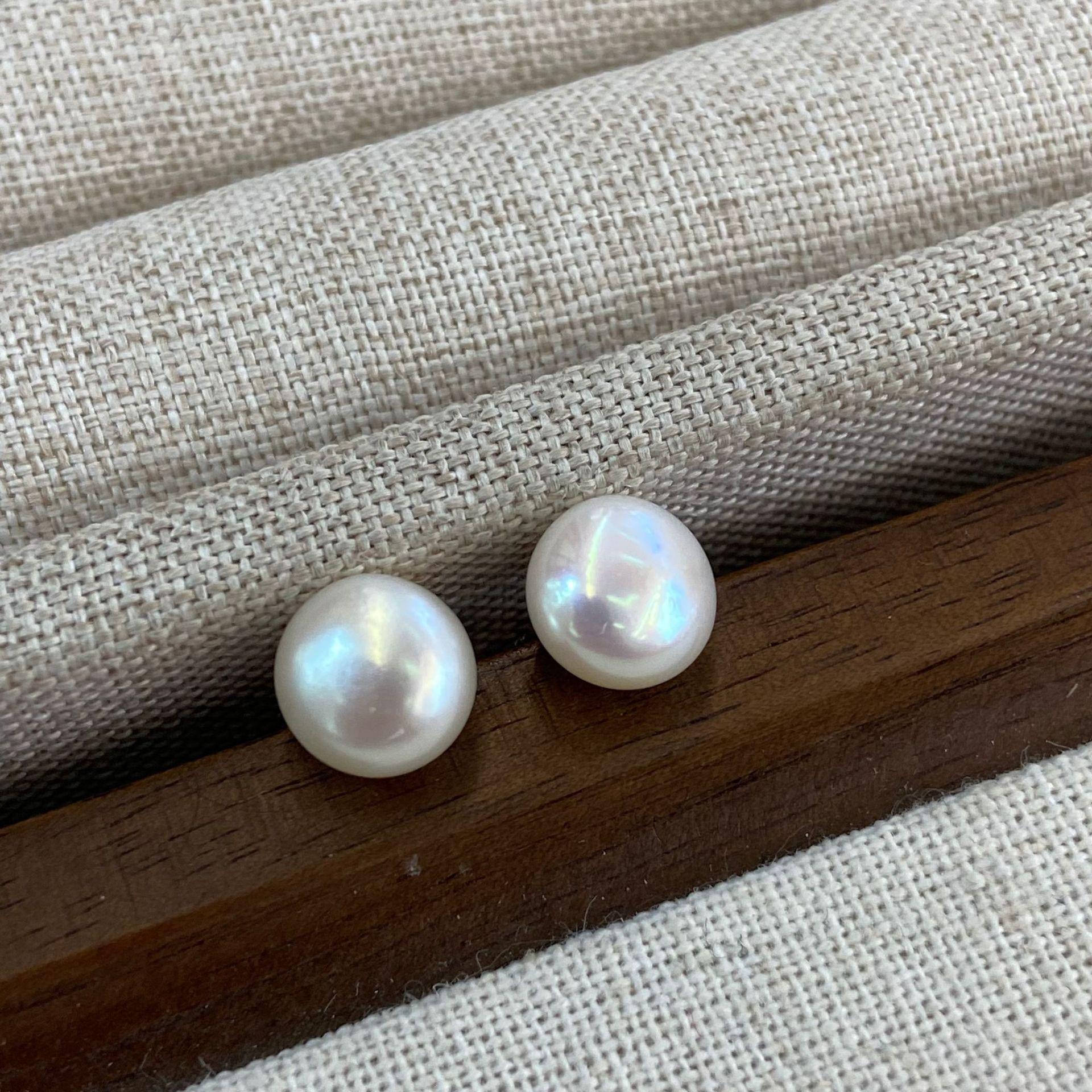 Premium Sense Natural Seedless Freshwater Stud Earrings Women S Design Sense Light Luxury Stud Earrings 2026