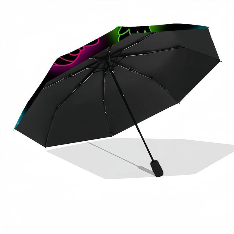 1pc Winter Festive Automatic Open/Close Umbrella - Compact Travel Umbrella, Gift for Birthday, Holiday yy260106075