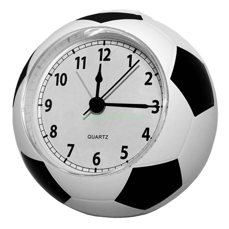 24TE Light Weight Football Alarm Clock Silent Pointer Clocks for Boys Bedroom Decor