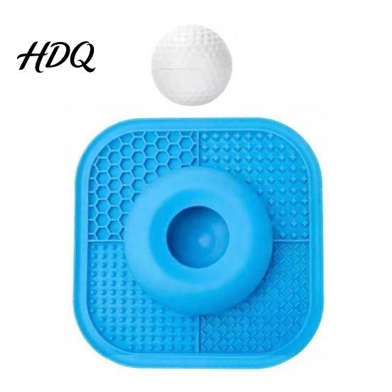 Slow Eating Pet Bowl Feeder Dog for Liquid Treat with Licking Ball Feed Lick Ball Toy Safe Eating Bone Broth Yogurt Wet Food