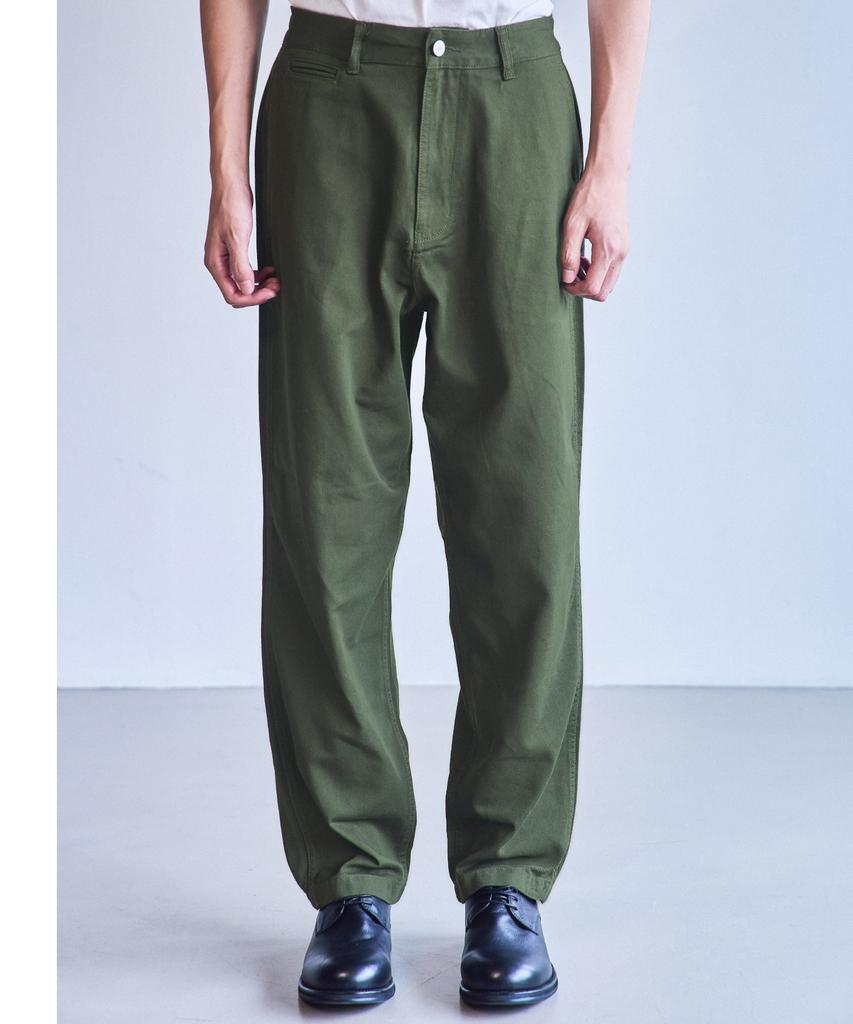 MANNERGRAM [Banset Japanese Imported Fabric] Cation Cotton Pants Regular Fit_Fit5 Khaki