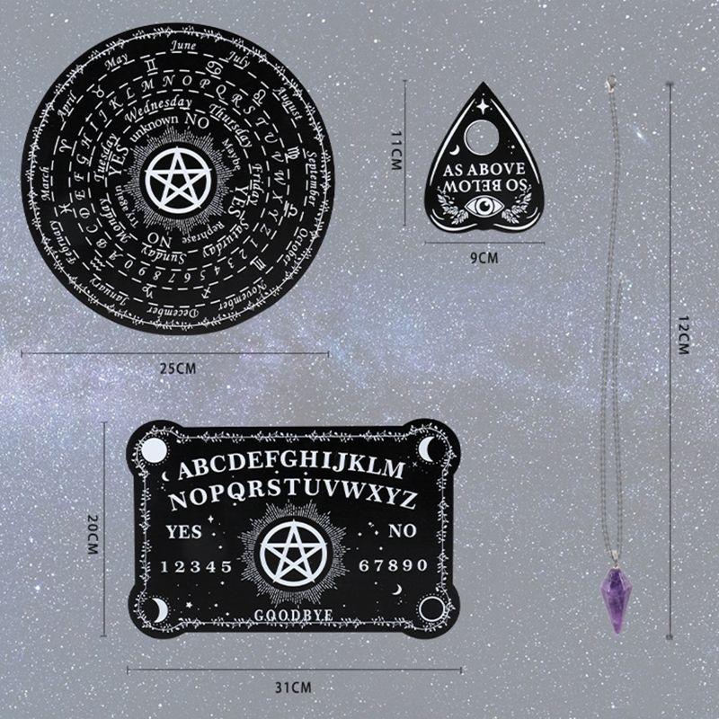 Tablica Ouija/naszyjnik z wahadłem/tablica mówiąca z zestawem ametystowym