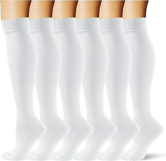 Unisex 6 Paar Kompressionssocken-Set zum Laufen & Radfahren