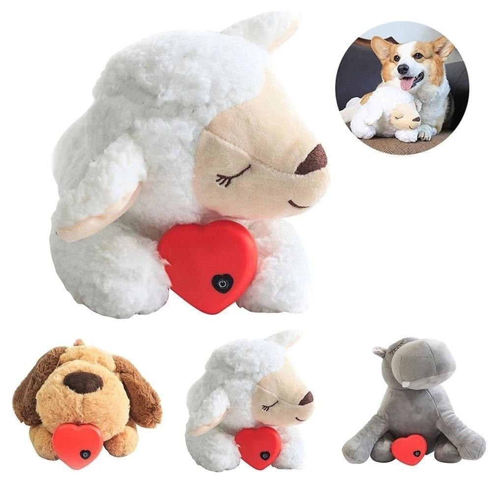 Simulation Heartbeat Pet Heartbeat Plush Doll Soft Plush Dog Soothing Toys Room Decor