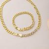 Titanium Steel Hip Hop Diamond-Studded Short Necklace - Stylish European & American Design