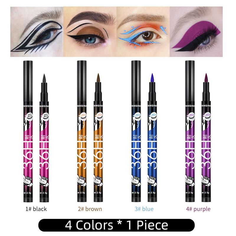 Buy YANQINA Colorful Eyeliner Pencil 36H Longlasting Makeup Waterproof