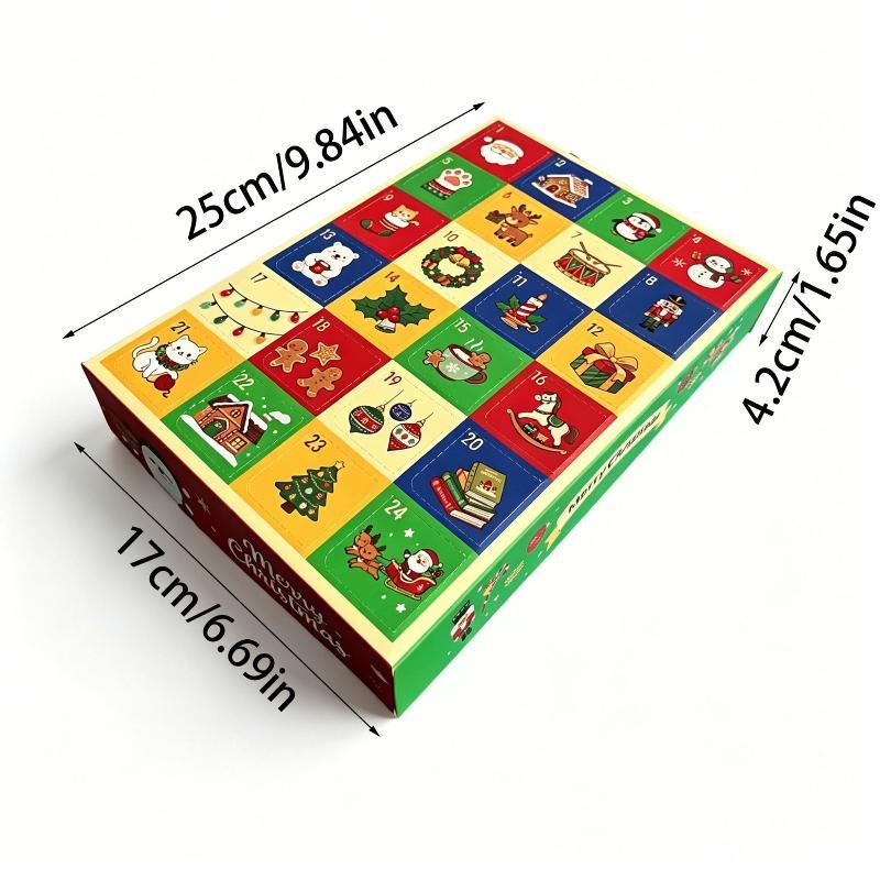 5Pcs Christmas Advent Calendars Fill Diy Advent Calendars Boxes 24 Empty Fillable Christmas Countdown Calendar 24 Days Gift