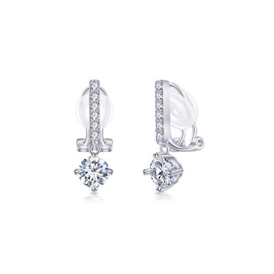 Ohrringe für 925 Hochzeit Cubic Schmuck FH.bird Damen, Hängend, Silber, Hypoallergen, Ohrringe, Zirkonia, Niedlich, Schlicht, Büro, Muttertag, Geschenk,