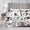 Glasgow Bull Terrier Club Blanket Soft Warm Flannel Throw Blanket Cover for Bed Living Room Picnic Travel Home Couch