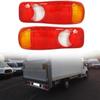 2pcs Stop Reverse Rear Light Tail Lights 2x Lens Eclipse Teardrop Rh + Lh Lorry Trucks Trailer Truck For Nissan Cabstar