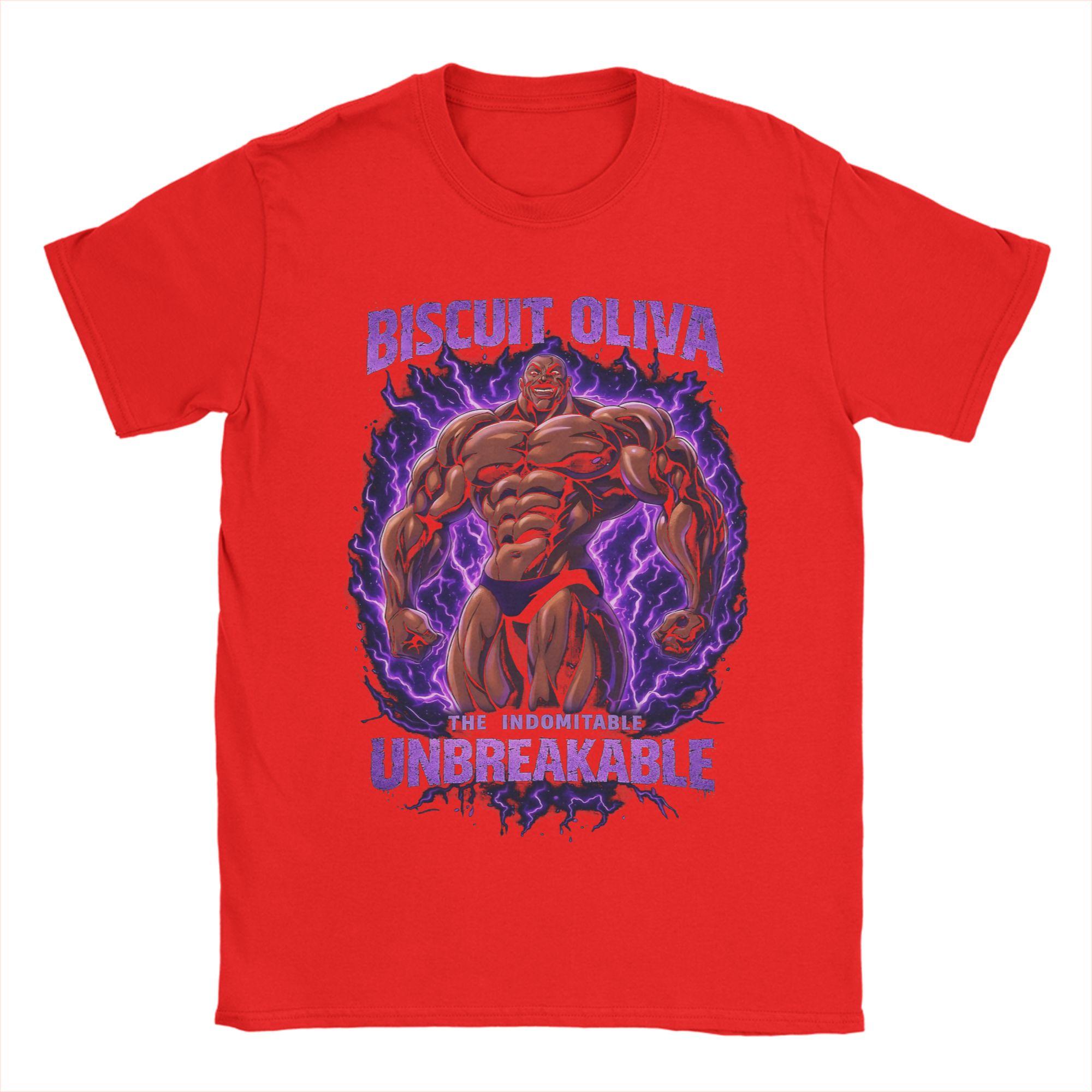 

Fashion Biscuit Oliva The Indomitable Baki TShirts for Men Round Neck 100 Cotton T Shirt Short Sleeve Tee Shirt Summer Tops S