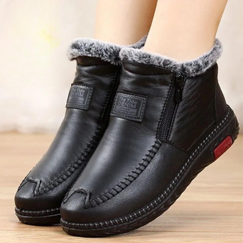 Sneakers for Women Winter Plush Ankle Boots Comfort Vulcan Casual Furry Sneakers Shoes Woman