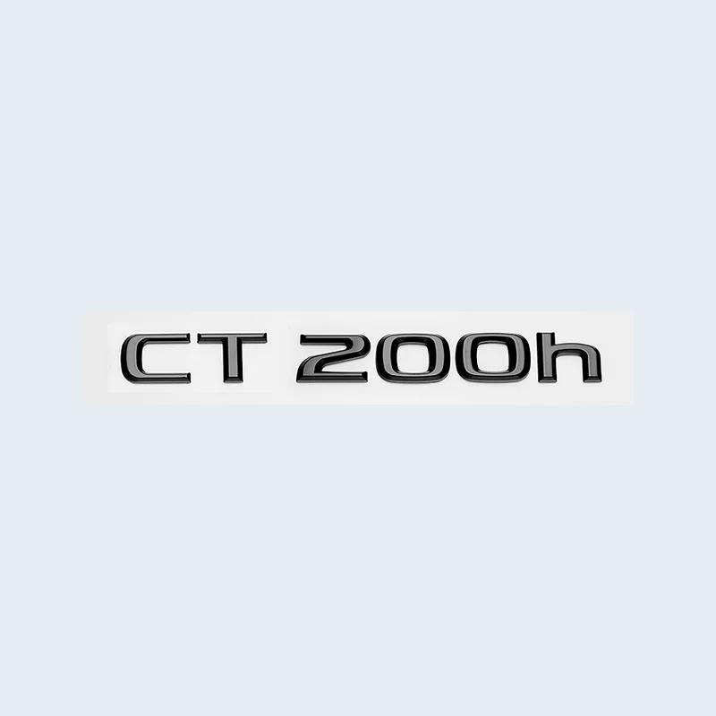 ABS Letters Chrome Glossy Black Emblem Sticker For Lexus CT LC CT200h LC500 LC500h HYBRID Car Trunk Logo Accessories