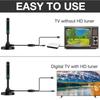 2025 New Indoor Digital TV Antenna Ground Wave Antenna Mini HDTV Antenna DV B-t2 Antenna