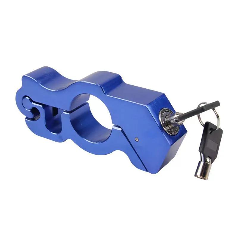 Motorcycle Grip Lock Security Safety Handlebar Handset Locking Fit Scooter ATV Dirt Street Bikes Anti Theft Alarm System