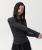 Ohesio Line Trace Long T-Shirt, Charcoal