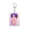 Demon Hunters Huntrix Kpop Saja Boys Acrylic Keychains Jewelry Rumi Zoey Jinu Mira Acrylic Pendant Keyring Decoration Fans Gifts