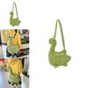 Cartoon Dinosaur Plush Bag For Girls Soft Toy Shoulder Wallet With Zipper Closure