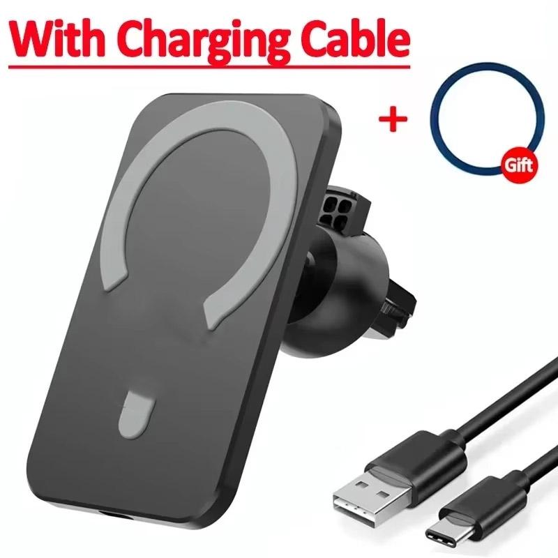 Magnetic Wireless Charger Car Phone Holder Air Vent Mount for iPhone15 14 13 12 Pro Max Xiaomi Samsung S24 Fast Charging Stand
