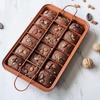 18 Cavity Cake Pan Non-Stick Square Shape Bread Mold Pan Stainless Steel Baking Tools Professional Bakeware