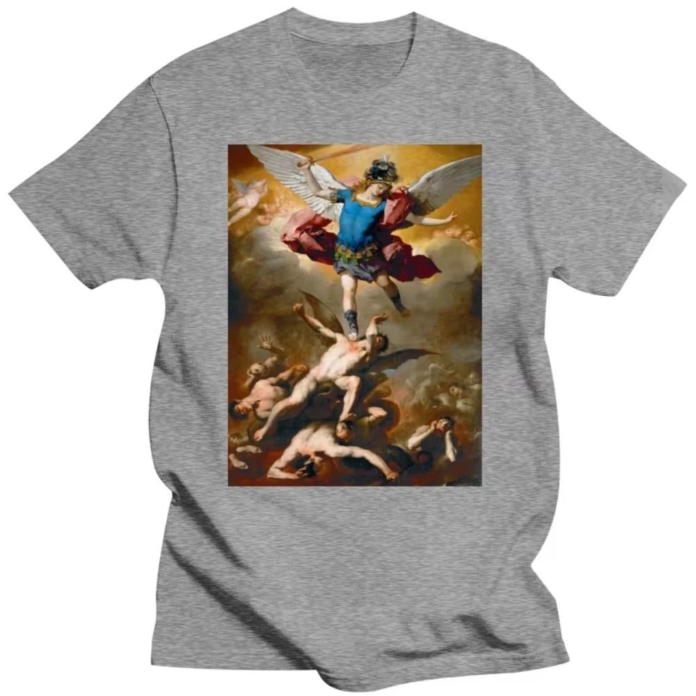 St Michael The Archangel Artwork T shirt st michael graphic print angel angels archangels saints saint saint michael