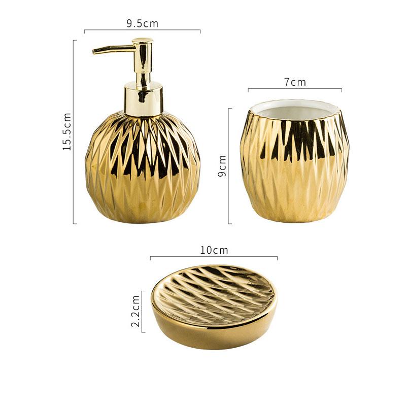 American Ceramic Bathroom Wash Lotion Bottle Mouthwash Cup Soap Dish Kit Bathroom Supplies Ceramic Ornaments Soap Dispenser