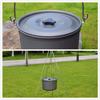 Outdoor Camping Picnic Cooking Pot Aluminium Alloy Hanging Pot for 5-8 People Camping Cooker