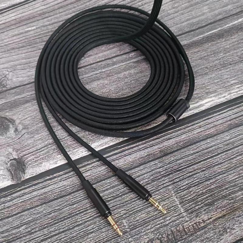 Replacement Headphone Cable 4PinXLR To Two 3.5mm Jacks for T1 2nd / T5P Headphones Headset Audios Line