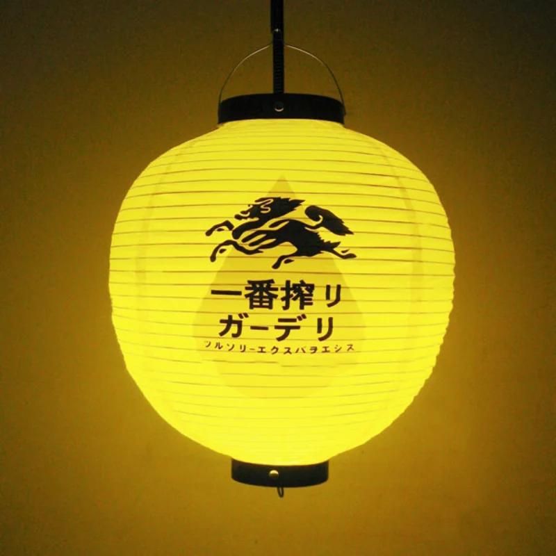 30cm Japanese Izakaya Outdoor Waterproof Decor Lanterns Sake Sushi Lamian Noodles Salmon Cuisine Restaurant Advertising Lantern