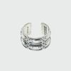 EENK WOLD Double-Band Logo Ring - Silver