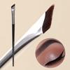 Ultra Thin Fine Angle Flat Diagonal Eyebrow Brush Silky Bristles Slender Brush Head Strong Powder Grip For Professional Beginner