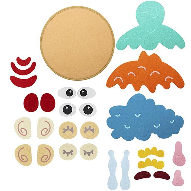 Kids Montessori Facial Expression Game Funny Face Change Toys Preschool Children Learning Educational Toys For Kids