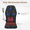 Electric Massage Cushion Full Body Massager 5 Vibration Zones Shoulder Neck Back Lumbar Hip Plush Fabric 115×50×2cm With Heating Warm Therapy