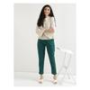 DIGITAL SHOPEE Women Cotton Trouser Pant Regular Fit for Office School Formal Casual Daily Use (White, Large)