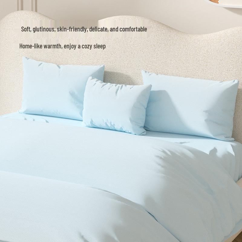 Four-Piece Disposable Bedding Set: Mattress Cover, Bed Sheet & Duvet Cover for Double Beds, Ideal for Naked Sleeping & Hotels