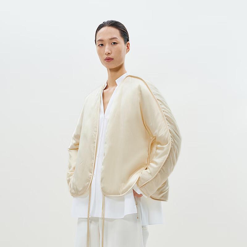 

LESS 2025 Spring Loose Mulberry Silk Padded Jacket M