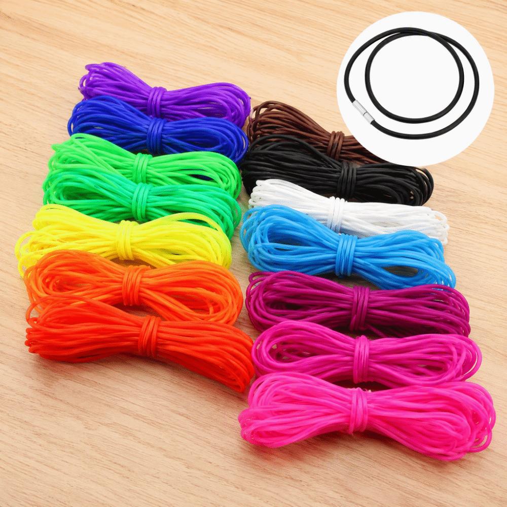 Runde Form Elastische Strickkordel Transparenter Schlauch Dehnstich Kordel Halskettenherstellung
