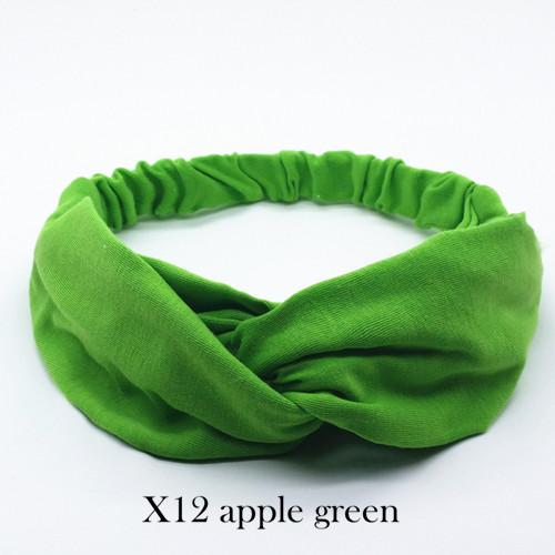 

Хлопковая витая повязка на голову для женщин, однотонная эластичная повязка на голову с узлом, спортивная повязка на голову для йоги, тюрбан, повязки на голову, аксессуары для волос