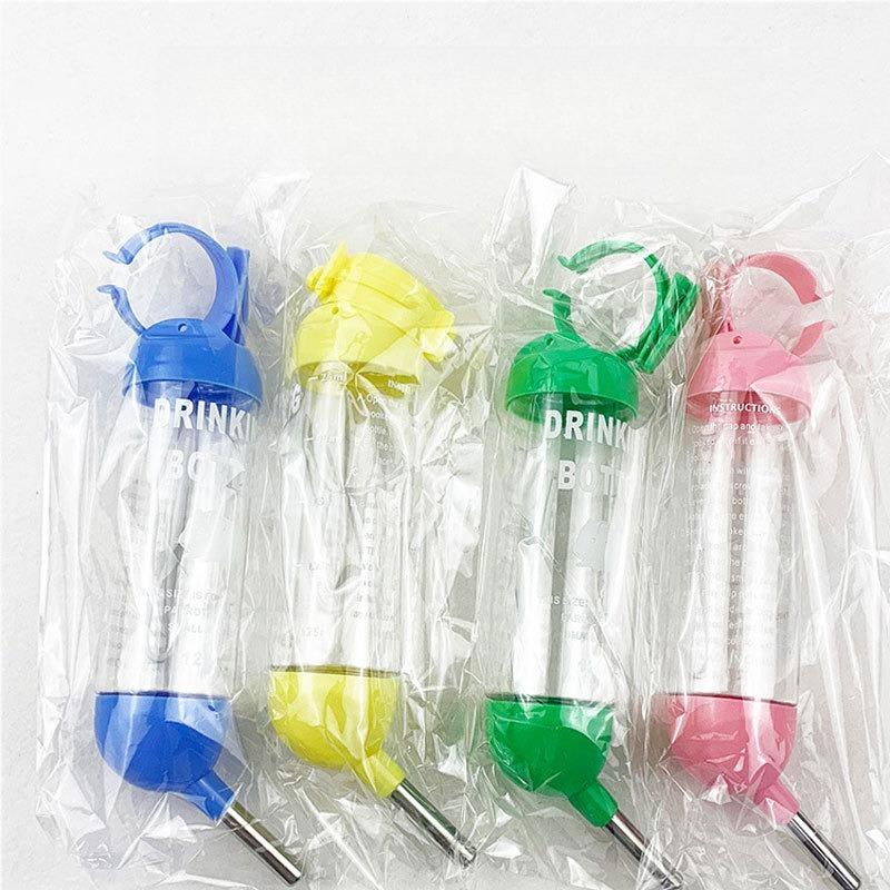 Hanging Small Pet Water Bottle No‑Drip Stainless Steel Spout For Hamster Rabbit Guinea Pig Cage