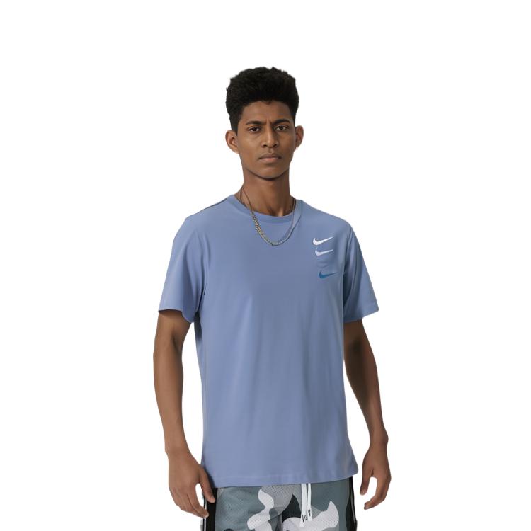 Nike T Shirts Men's Crew Neck Moderate Straight Fit DC2716-431