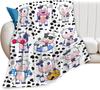 Cow Print Blanket Cute Baby Cow Fleece Throw Blanket Fuzzy Plush Super Soft Cozy Warm Cattle Stuffed Animal Decor Blanket Toddle