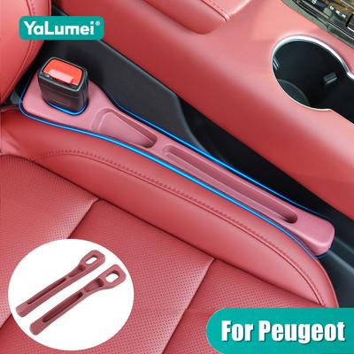 For Peugeot 3008 5008 206 207 208 301 306 307 308 T9 508 607 4008 406 407 2008 SW CC GT Car Seat Crevice Storage Box Accessories