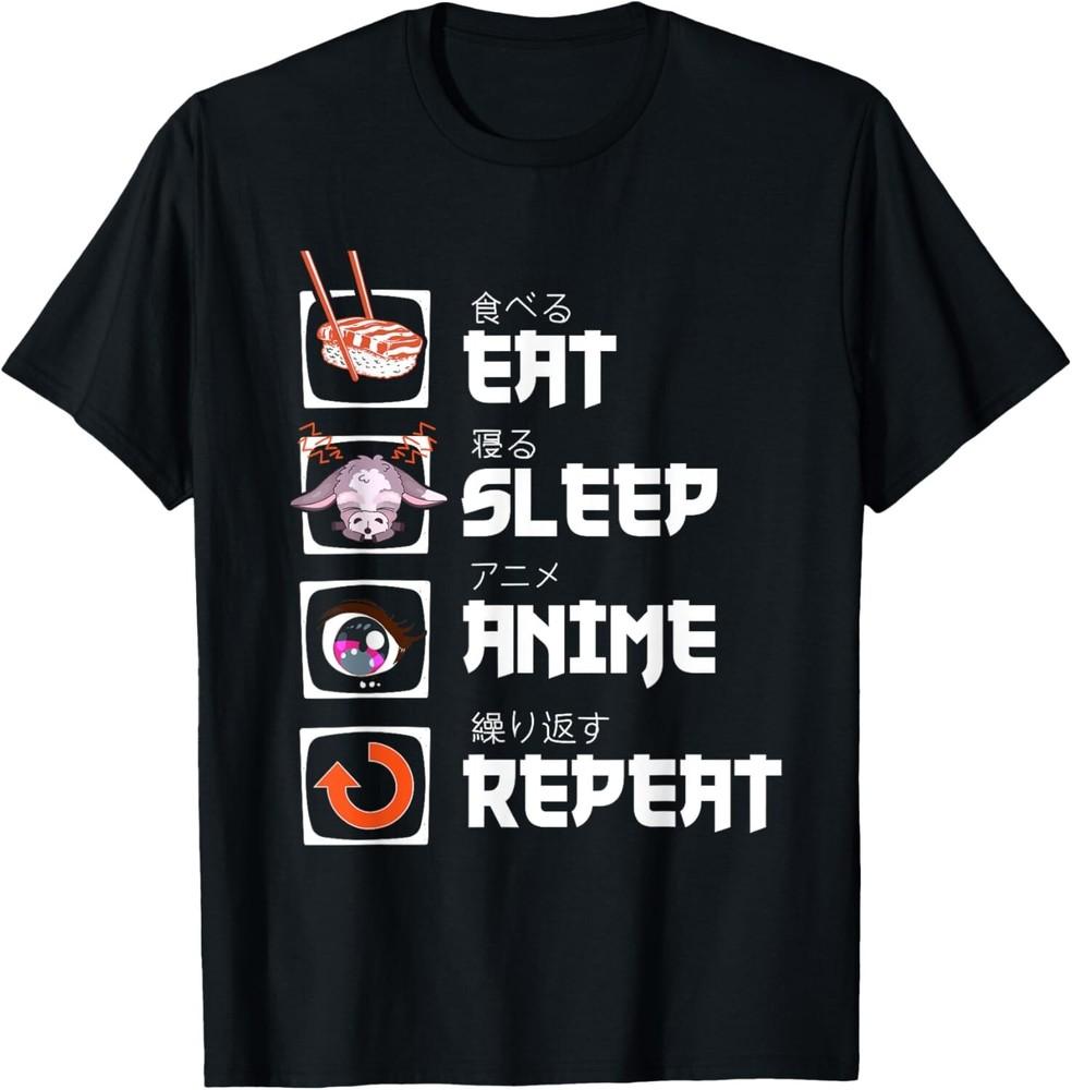 

Eat sleep anime repeat manga anime waifu japan cosplay Unisex T-Shirt L