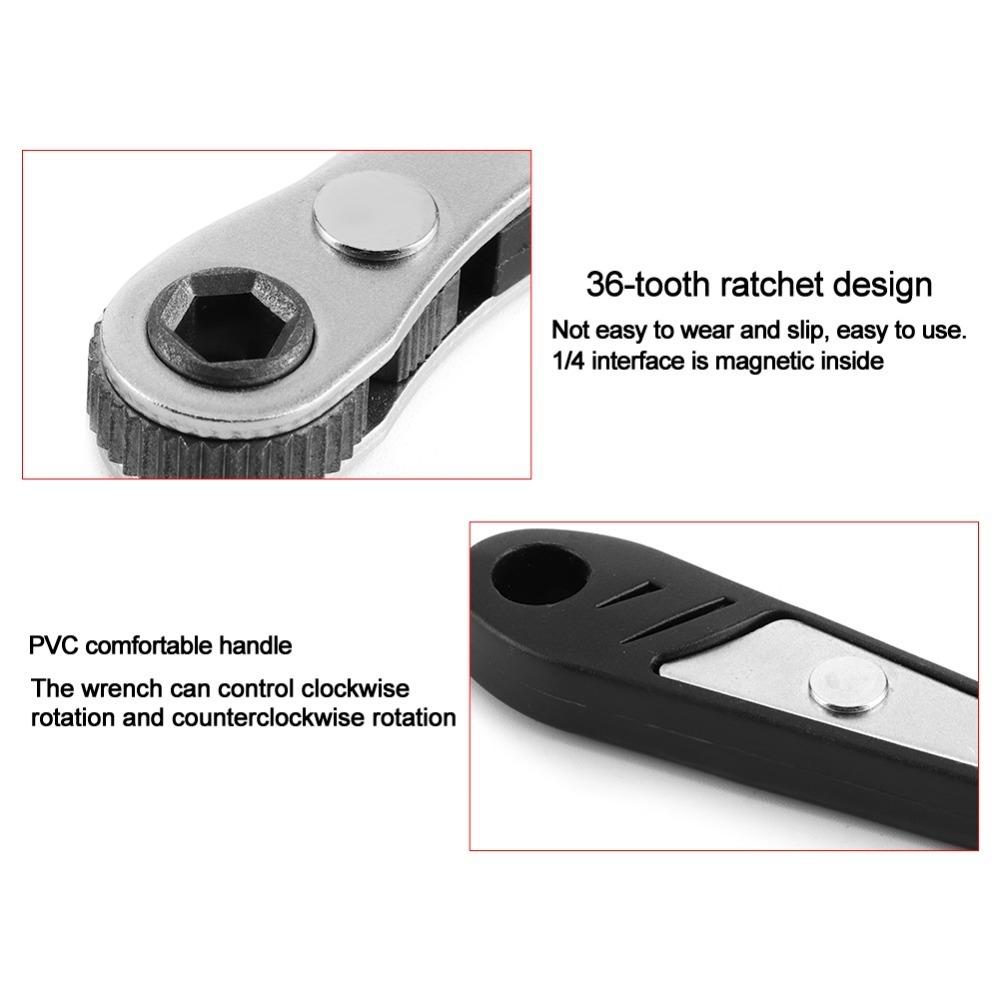36 Tooth Mechanism Mini Ratchet Wrench Quick Release Wrench Electronic Technicians чёрный